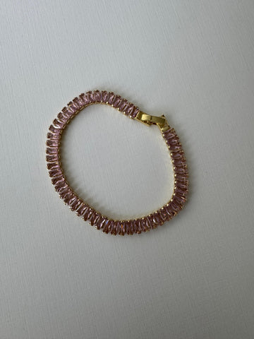 Pulsera Tenis rosa
