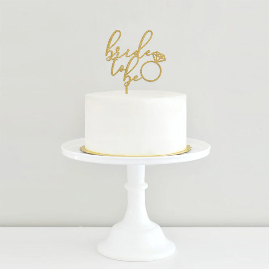 Cake Topper Bride to be Dorado