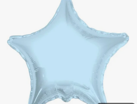 Globo Estrella Azul Pastel 22”