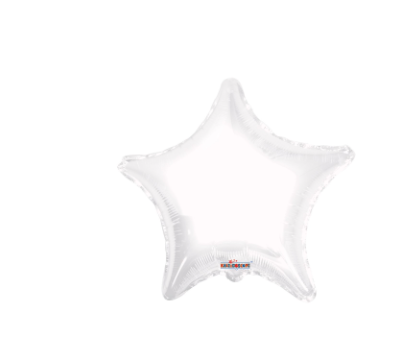 Globo Estrella Blanco 22”