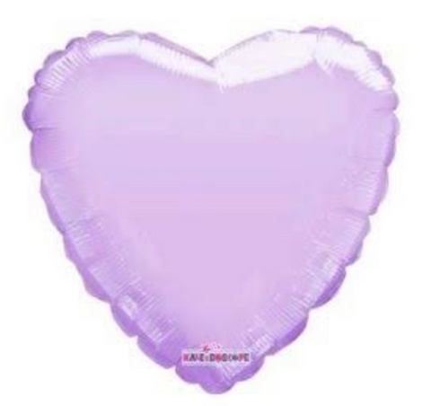 Globo Corazón Lila Gellibeans 18"