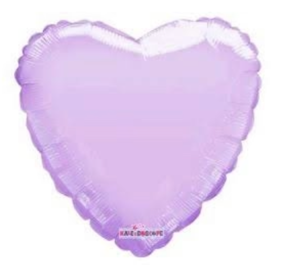 Globo Corazón Lila Gellibeans 18"