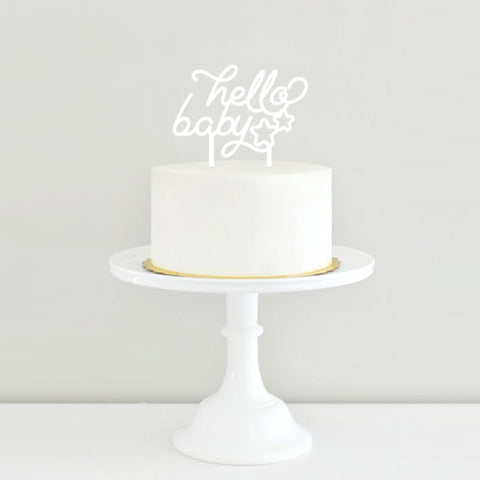 Cake Topper Hello Baby