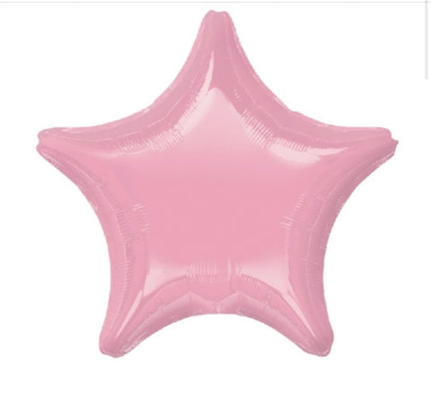 Globo Estrella Rosa Pastel 22”