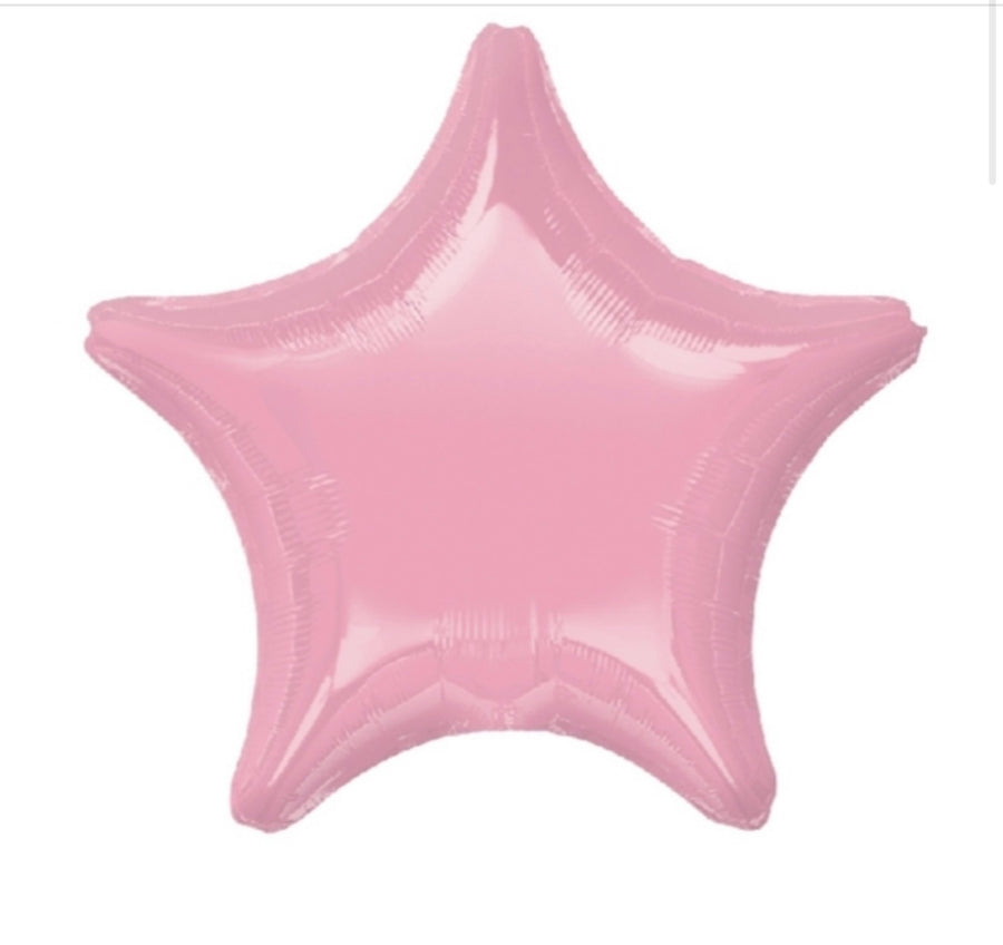 Globo Estrella Rosa Pastel 22”