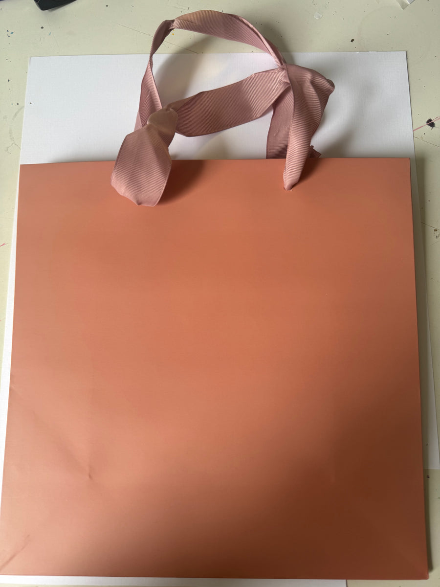 Bolsa de regalo rosa Mediana