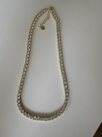 Gargantilla Tenis dorada