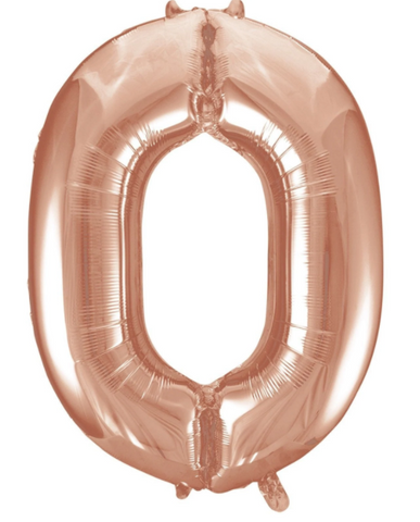 Globo Rose Gold Metálico Estándar # 0