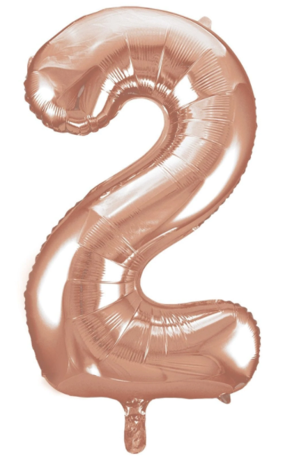 Globo Rose Gold Metálico Estándar # 2