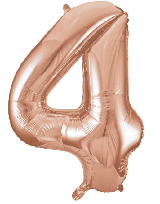 Globo Rose Gold Metálico Estándar # 4