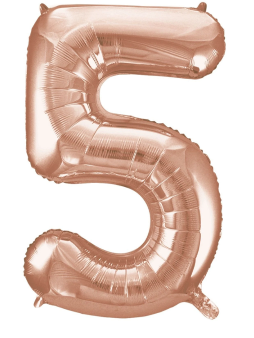 Globo Rose Gold Metalico Estandar # 5