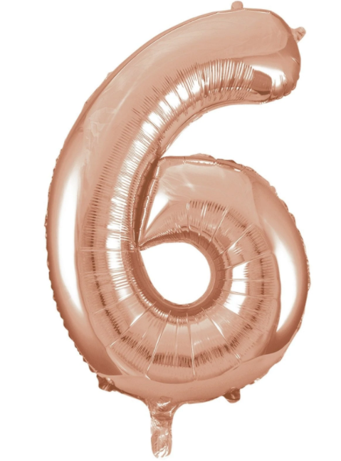 Globo Rose Gold Metálico Estándar # 6