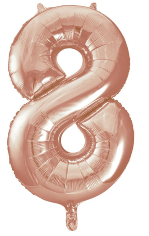 Globo Rose Gold Metálico Estándar # 8