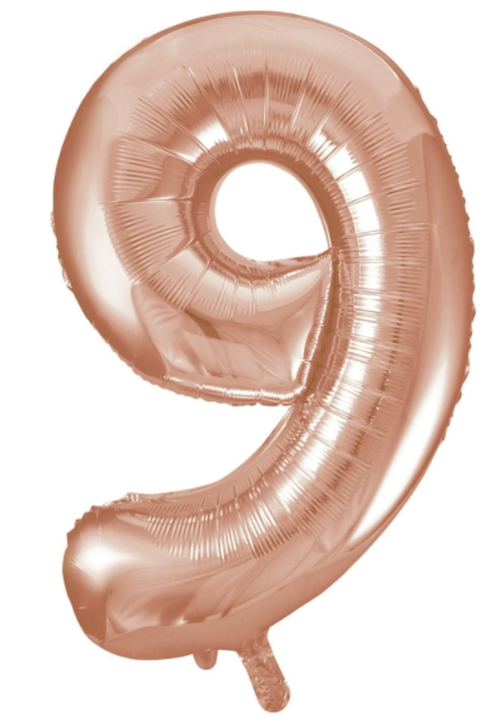 Globo Rose Gold Metálico Estandar # 9