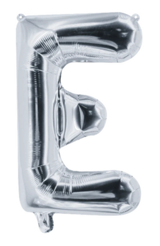 Globo Letra "E" Plata
