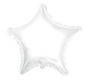 Globo Estrella Blanca Metálico 22”