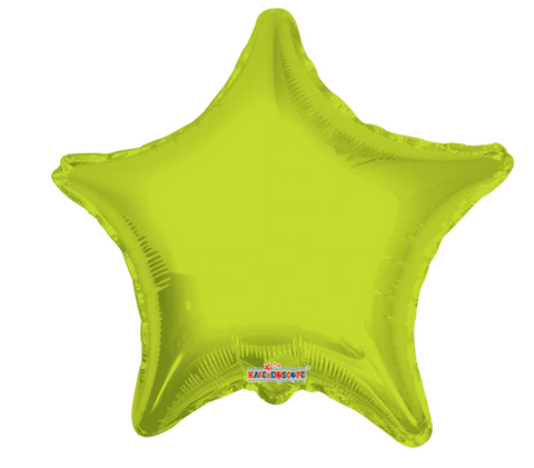 Globo Estrella Metálica Verde Kiwi 22"