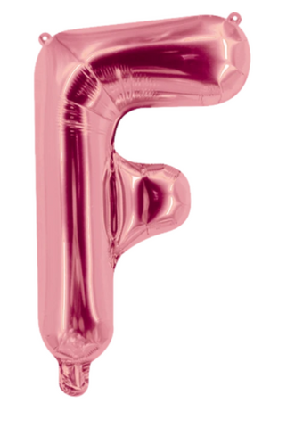 Globo Letra "F" Rosa