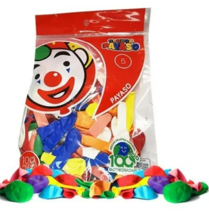 Globo Surtido Payaso 5"
