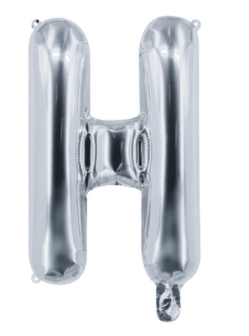 Globo Letra "H" Plata