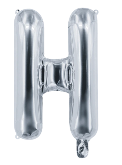 Globo Letra "H" Plata