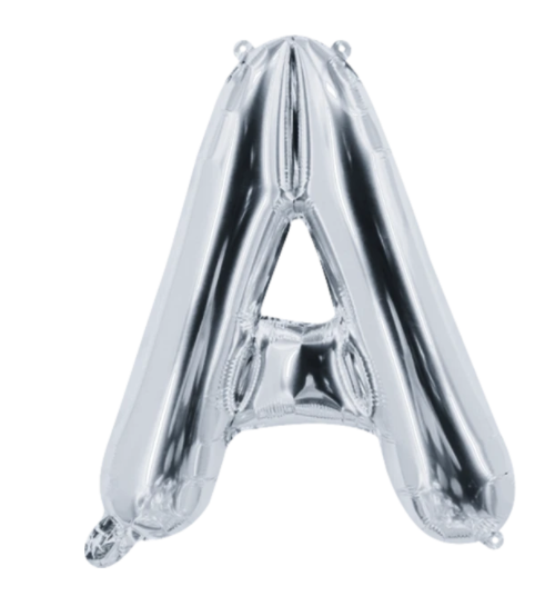 Globo Letra "A" Plata