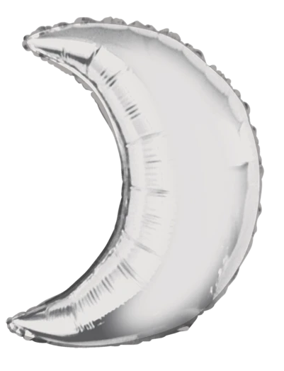 Globo Figura Luna Plateada 26"