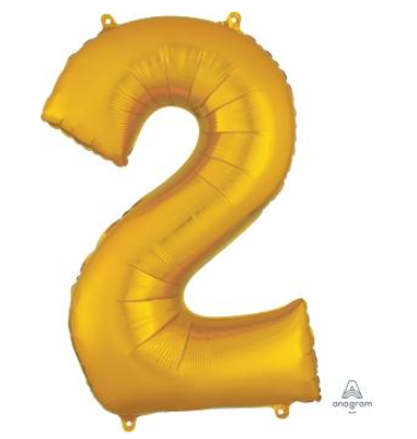 Globo Dorado Metálico Jumbo #2