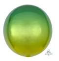 Globo Orbz Ombré Verde y Amarillo