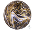 Globo Orbz Metálico Negro Marblez