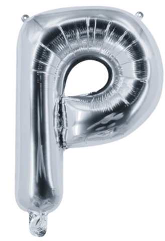 Globo Letra "P" Plata