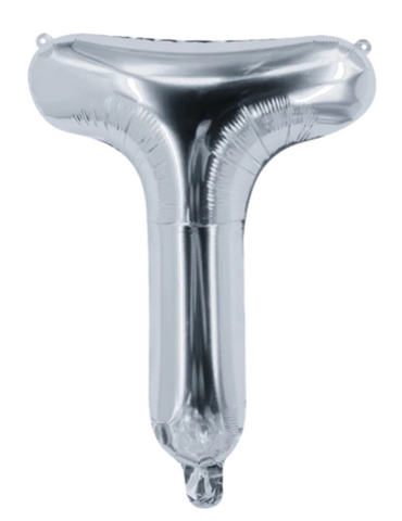 Globo Letra "T" Plata