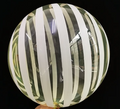 Globo Burbuja Crystal Amarillo Rayas Blancas 18