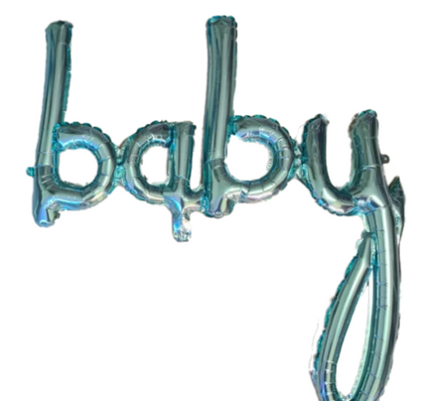 Globo Frase Baby Azul