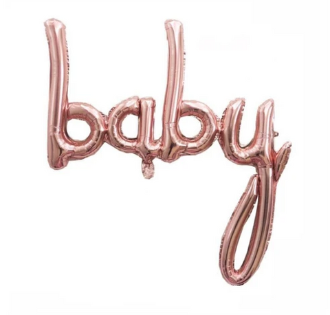 Globo Frase Baby Rose Gold