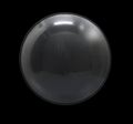 Globo Burbuja Lisa Negra 36