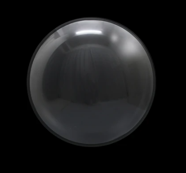 Globo Burbuja Lisa Negra 36"
