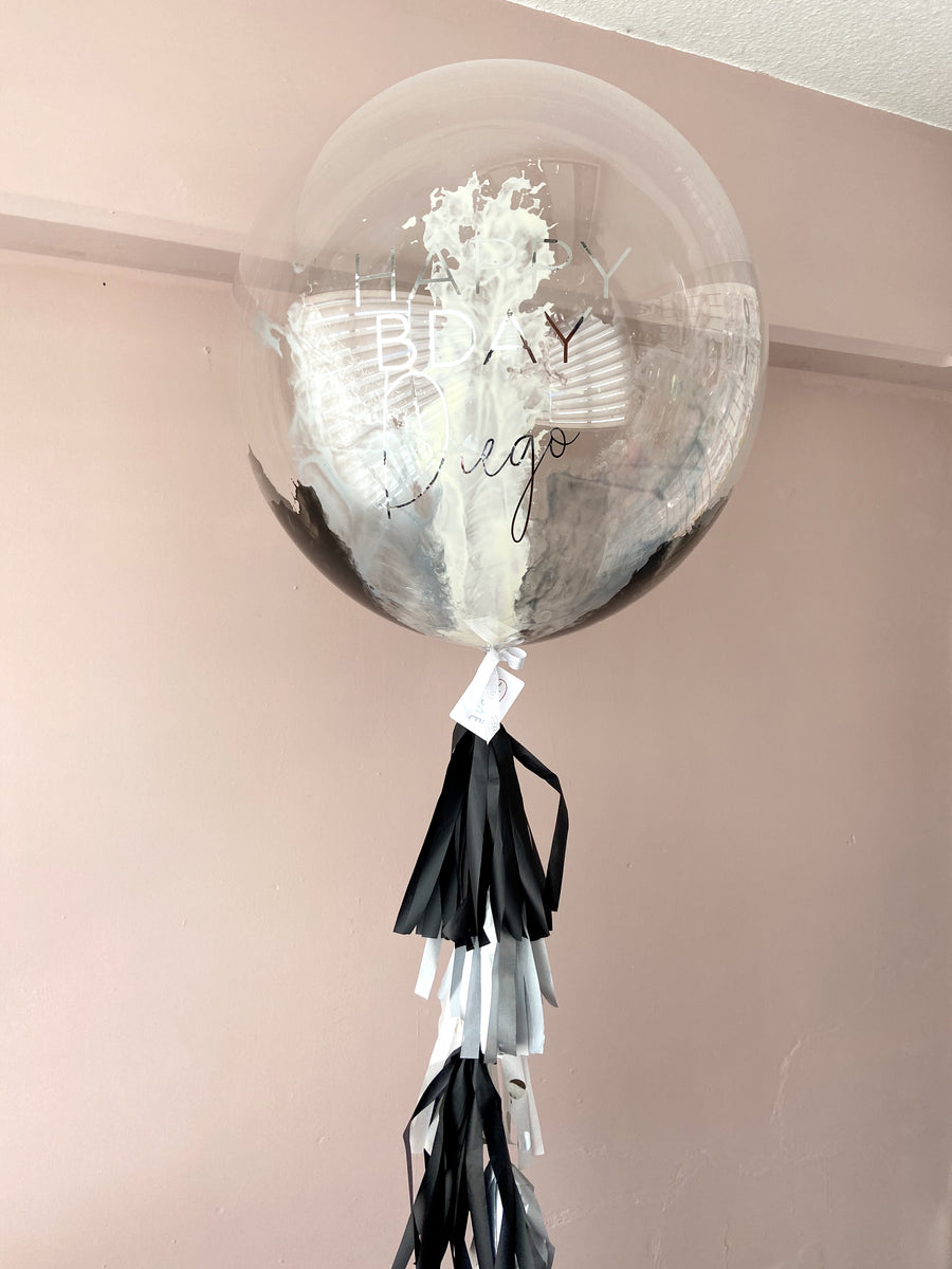 Bouquet Burbuja Print Plateado