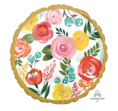 Globo Circulo Metálico Bright Floral