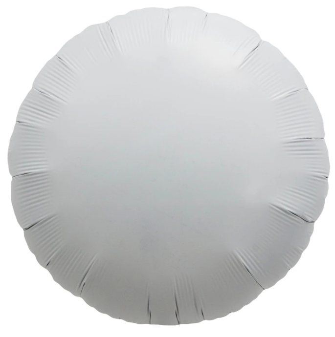 Globo Circulo Metálico Blanco