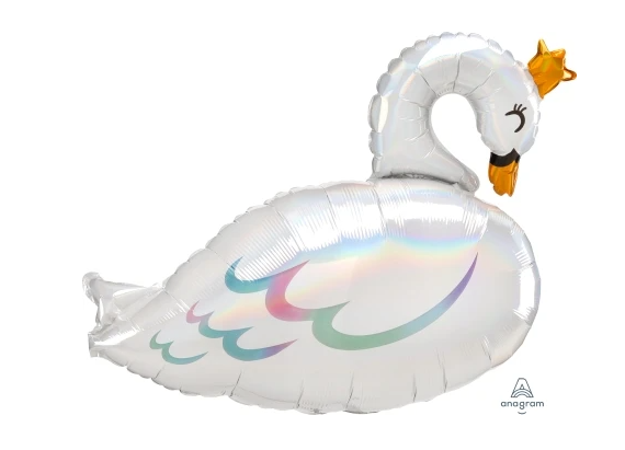 Globo Figura Cisne Iridiscente