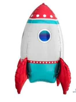 Globo Figura Cohete Espacial