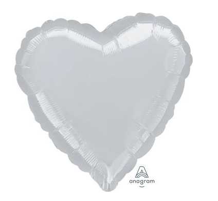 Globo Corazón Jumbo Blanco