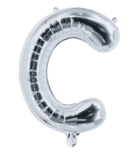 Globo Letra "C" Plata