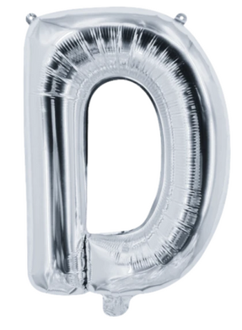 Globo Letra "D" Plata