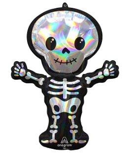 Globo Esqueleto Super Shape Iridiscente