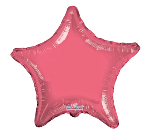 Globo Estrella Coral Metálico 22”
