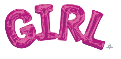 Globo Frase Girl Rosa Super Shape