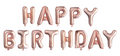 Globo Frase Happy Birthday Rose Gold