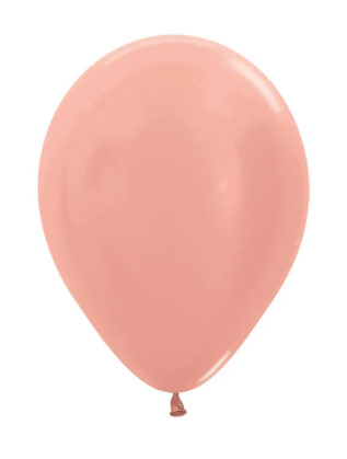 Globo Metal Dorado Rosa 12”
